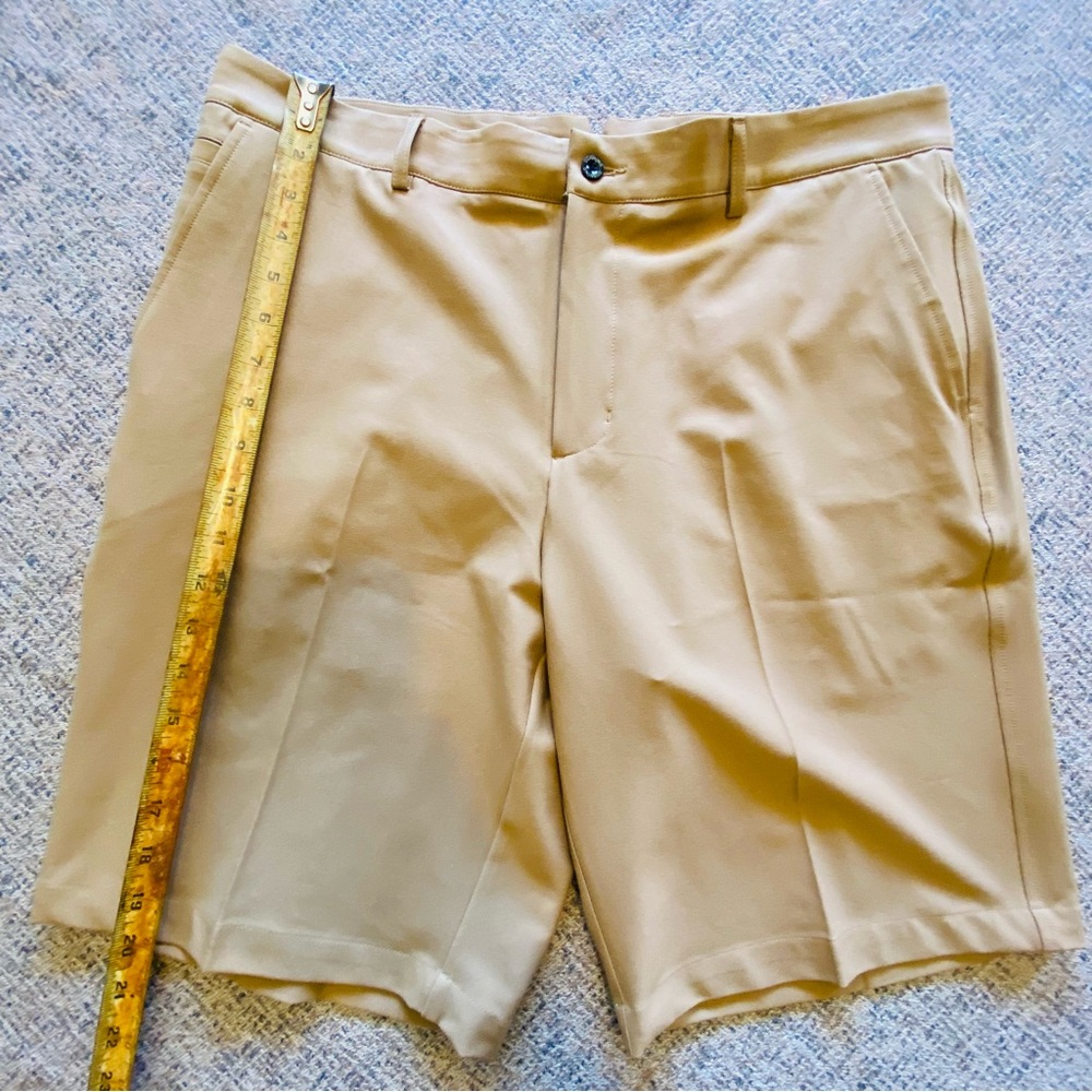 Dunning Golf Everbest Shorts Flat Front Gold - Picture 2 of 12